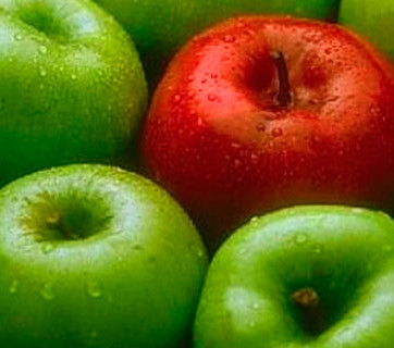 Manzanas verdes o rojas ¿Cuál es mejor?